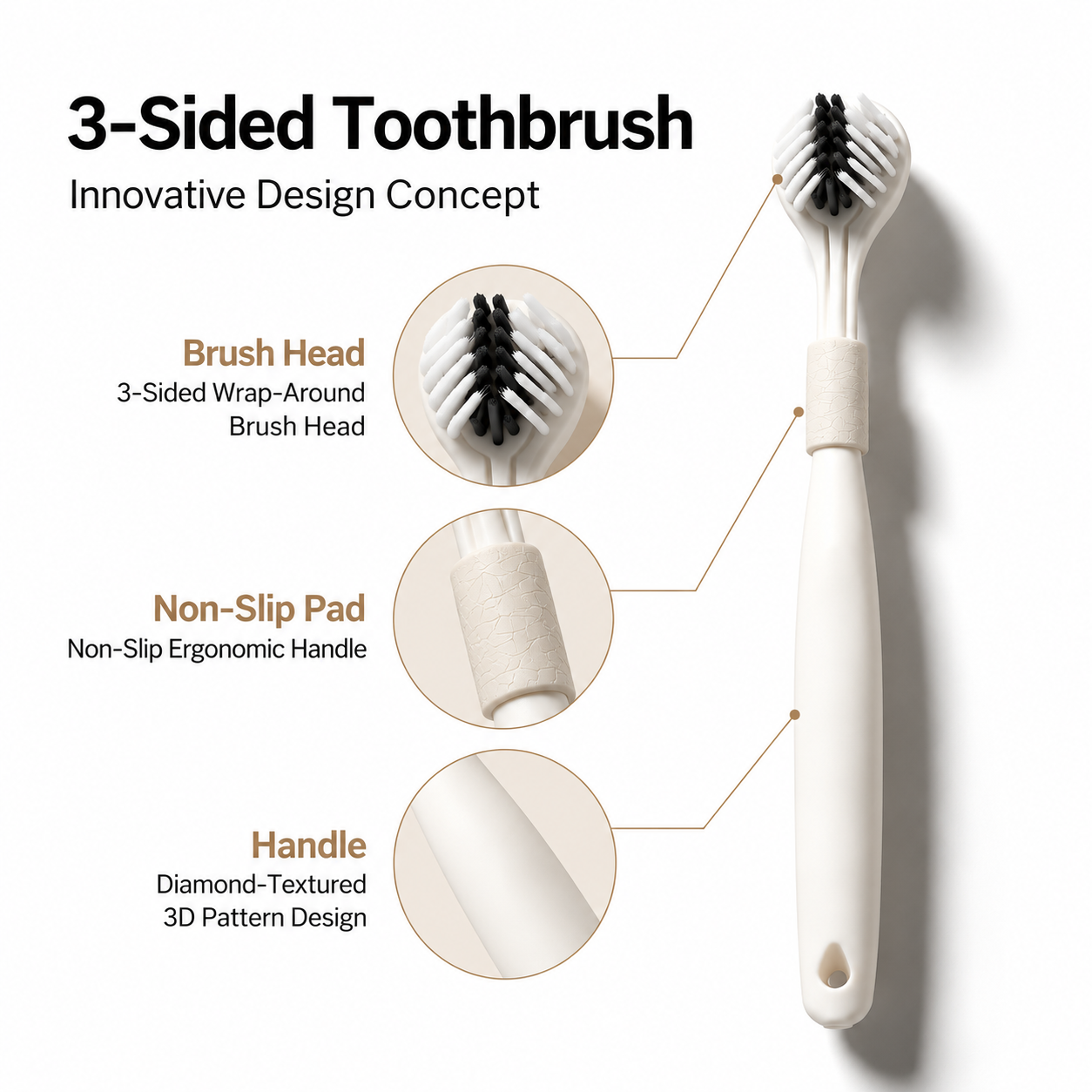 CAFORY Anti-microbial  Ultra-Soft toothbrush